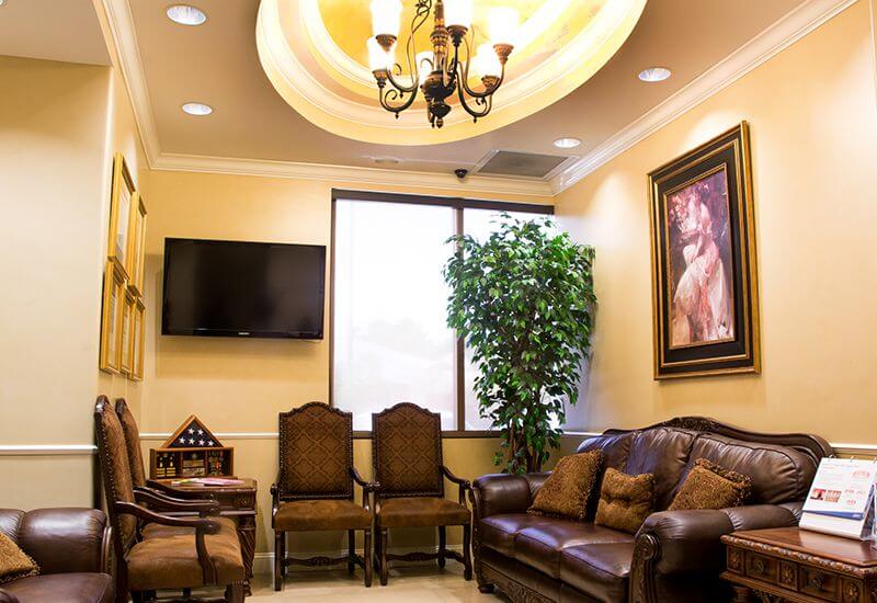 Welcoming reception area at Jacksonville Dental Specialists